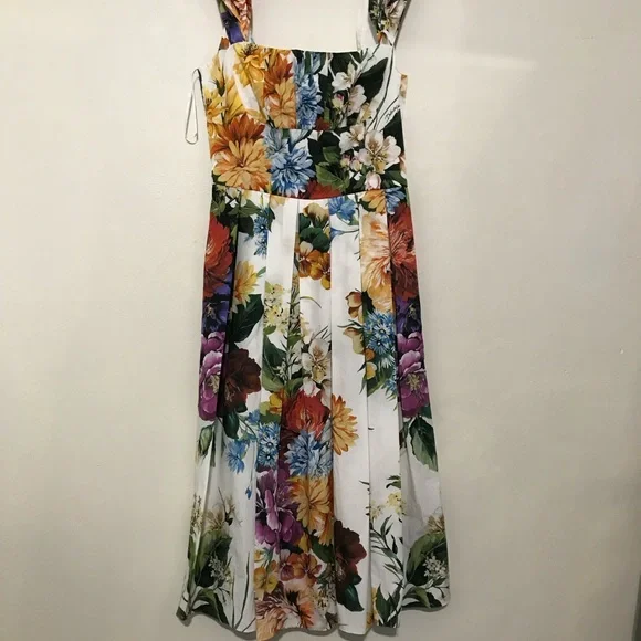 Dolce & Gabbana White Floral Dress - Picture 4 of 7